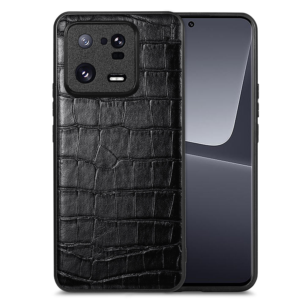 For Xiaomi 13 Pro 5G Crocodile Texture Phone Case PU Leather Coated TPU Back Cover For Xiaomi 13 Pro 5G Crocodile Texture Phone Case PU Leather Coated TPU Back Cover